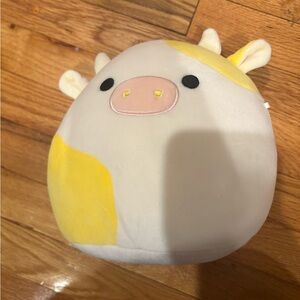 Squishmallows Cream and Yellow Cow Plush Toy